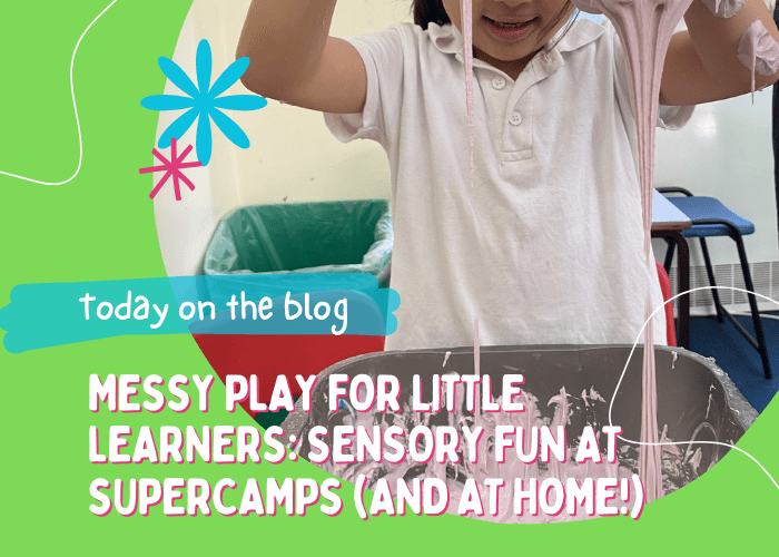 kids doing messy play